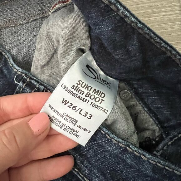 Silver Jeans Co. Suki Mid Slim Boot Cut size 26 - Picture 6 of 11